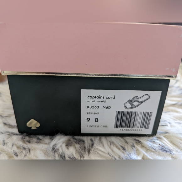 Kate Spade Captain's Cord Slide Sandals With Box Size 9 - Limited Time Sale - Picture 4 of 4